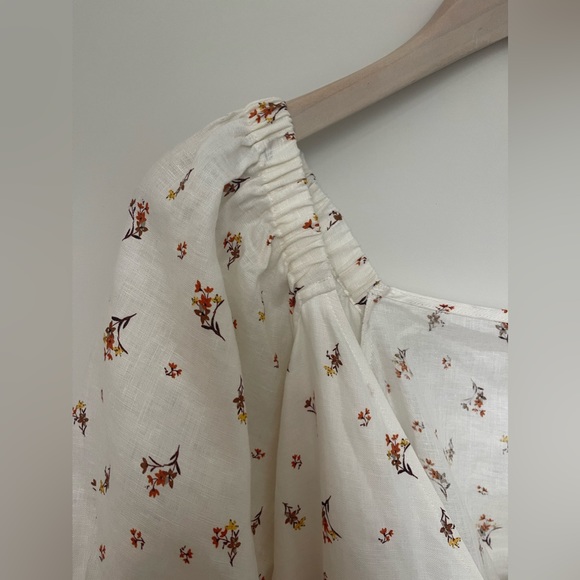 Kivari - Daria Wrap Mini Dress - Ditsy Floral - US 10 / AU 14 Linen NWT - Picture 7 of 10